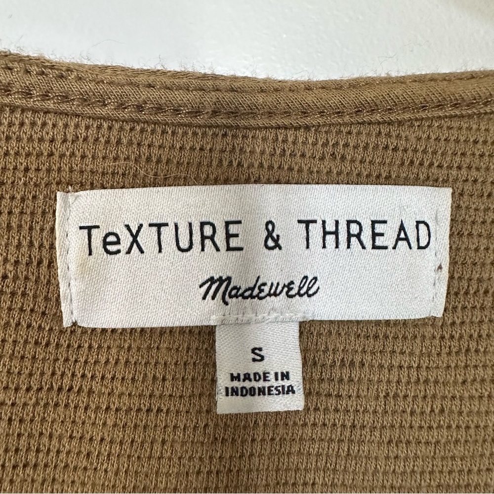 Madewell Texture&Thread Long-Sleeve Tie-Front Top - Picture 6 of 6
